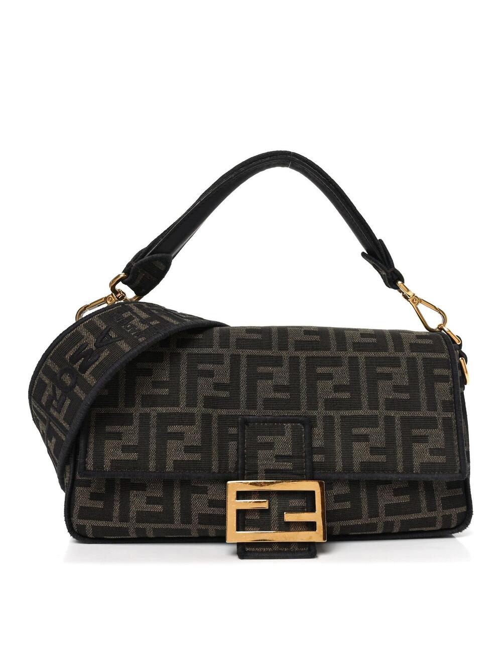 Fendi Fabric Jacquard Ff Medium #351532F23B